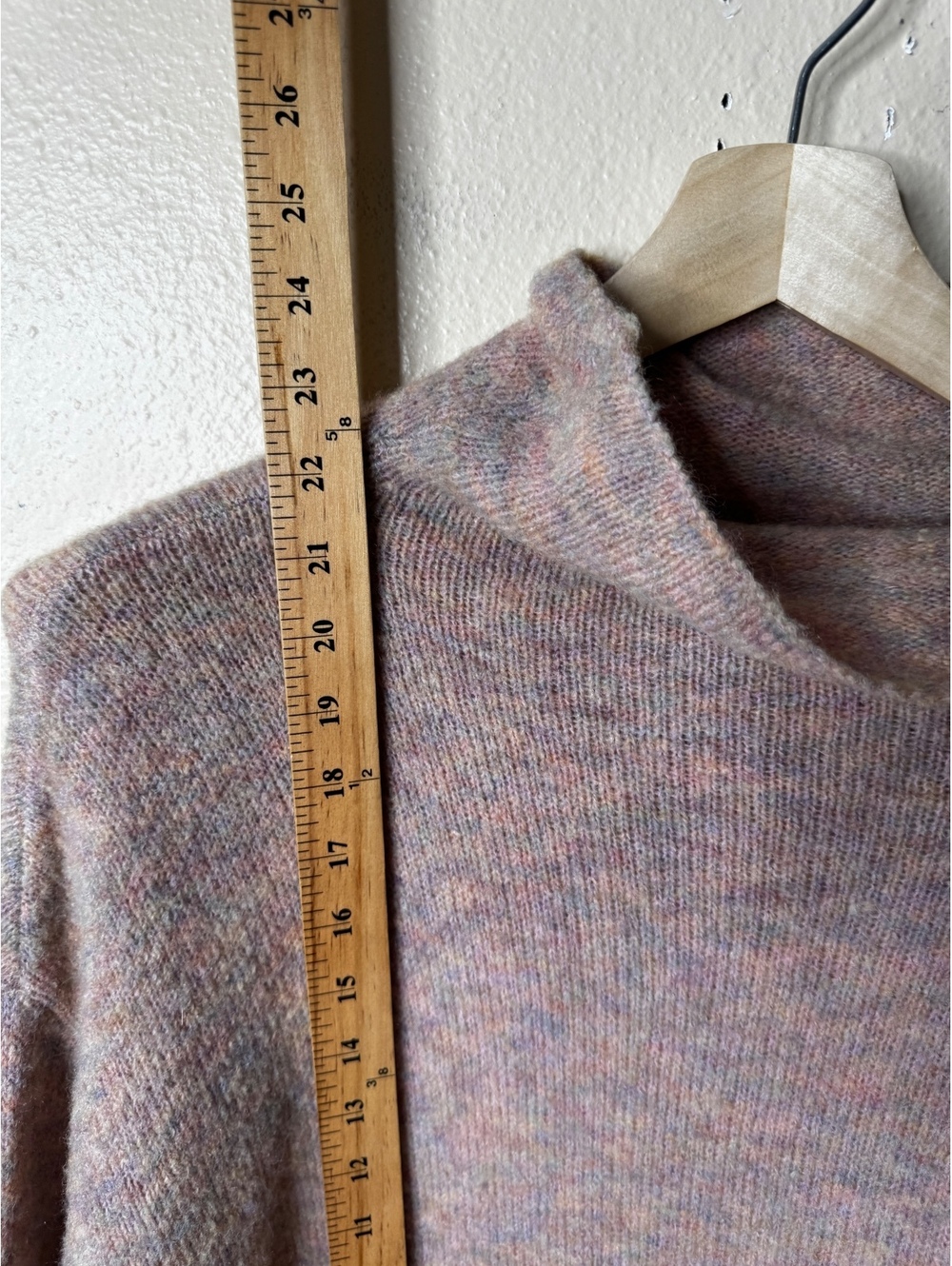 Wilfred Womens S Turtleneck Tie Waist Sweater Mauve Wool Mohair Blend - Picture 5 of 7